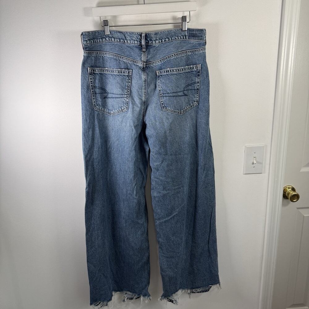 American Eagle Outfitters Light Blue Wide Leg Jeans - Picture 6 of 11